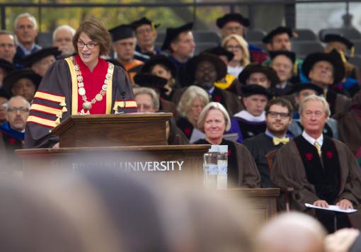 - Christina H. Paxson, 19th President of Brown University
“(We) are bound together by a love of learning and a passion for making a positive impact on the world. It is an honor to join you.”