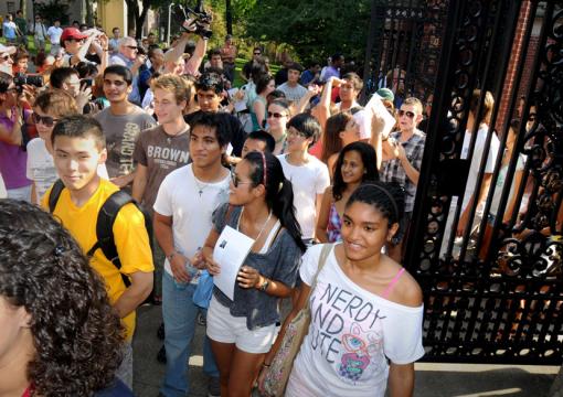 Ceremonial entry - Like others before them, the Class of 2016 — about 1,515 strong — will take its walk through the Van Wickle Gates in September.