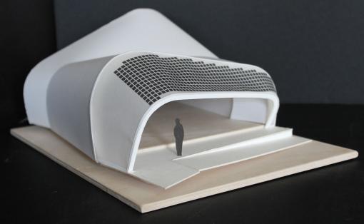 Techstyle Haus - A team of Brown, RISD and Erfurt students is among 20 of the world’s top teams competing in the 2014 Solar Decathlon. The design scheme — to be realized in Providence and shipped to France — is a house built of textiles.