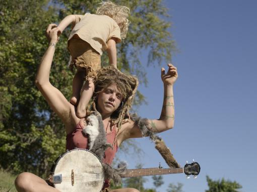 Lucas Foglia, Pixie and Kyd’s Duet, Falling Leaves Rendezvous, Georgia - Digital chromogenic print (2007). Lent by the artist. (Click image for high-res.)