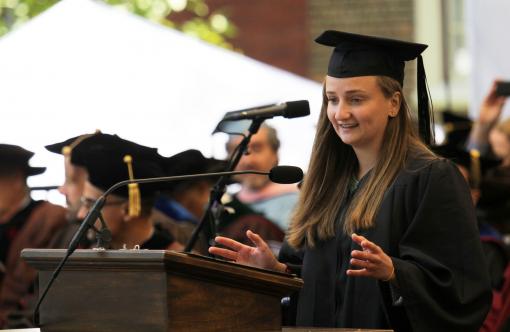 Elizabeth Mills - “I wouldn’t be a Brown student if I didn’t toe the line between
independence and insubordination. In learning how to strike that
balance, I’ve come to appreciate that it is possible to keep one’s head
up and do good work.”