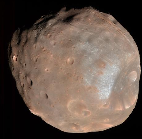 Human and robotic exploration - The Martian moon Phobos is among accessible solar system targets to be considered by a Brown/MIT team of planetary geologists. The team will help NASA develop research questions and exploration strategies.