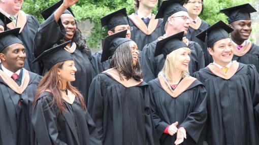 The challenge of integrating business and liberal arts learning - The inaugural class of the IE Brown Executive MBA program — 23 graduates from around the world — received diplomas today in Segovia, Spain.