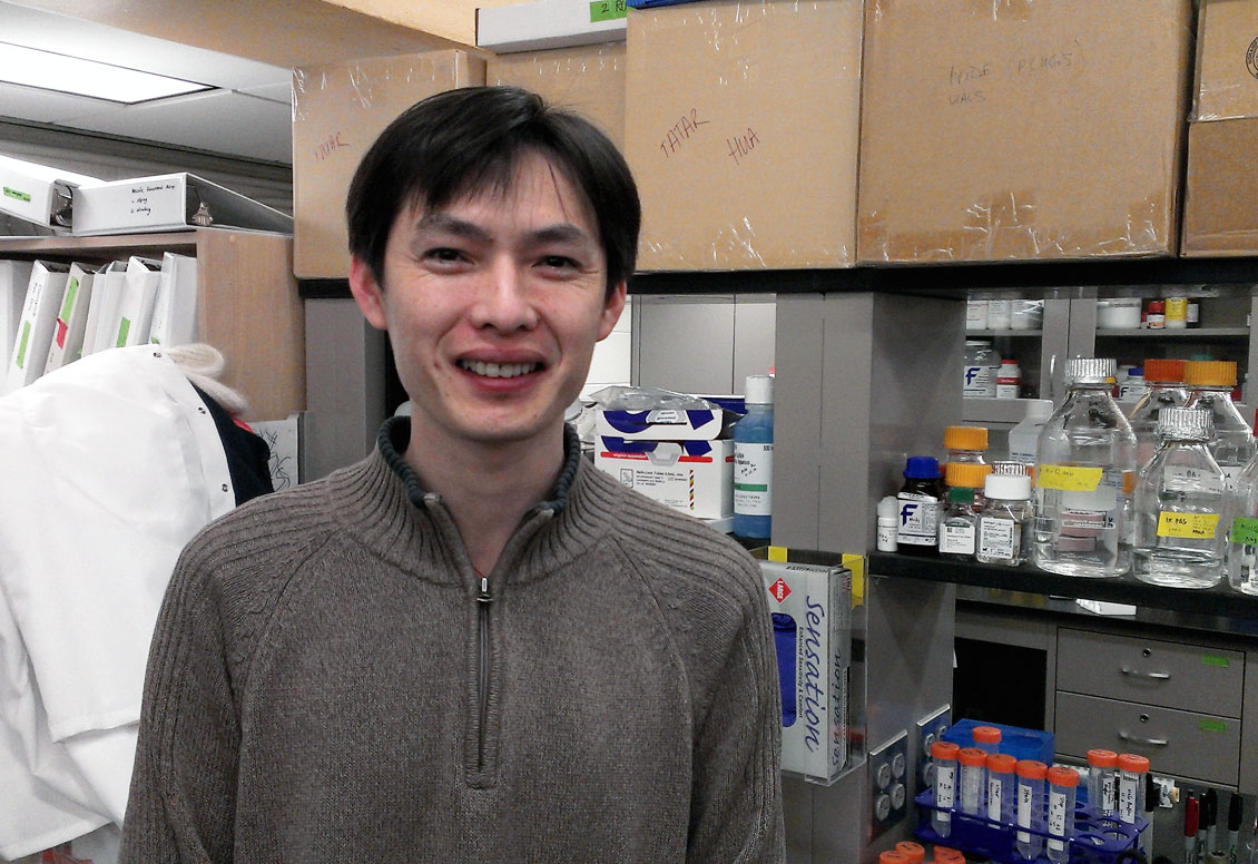 Lead author Hua Bai: “For now this research is in fruit flies, but we think it can be extended to human aging biology.” Credit:&nbsp;David&nbsp;Orenstein/Brown&nbsp;University