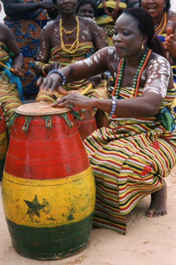 A decidedly different drummer: Drumming, among the core elements of life in Ghana, was historically the province of men. As Ghanaian culture changed in the postcolonial era, so did the drummers.