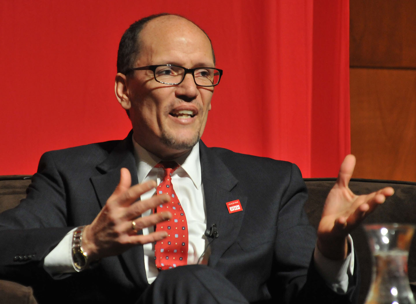 Thomas Perez, U.S. Secretary of Labor: “(Brown) gave me the moral, ethical, and intellectual foundation.” Credit:&nbsp;Frank&nbsp;Mullin/Brown&nbsp;University
