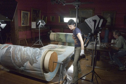 The 360-degree view: Panoramas were precursors of motion pictures. Audiences would observe the painted scenes as the scroll was unwound before them.