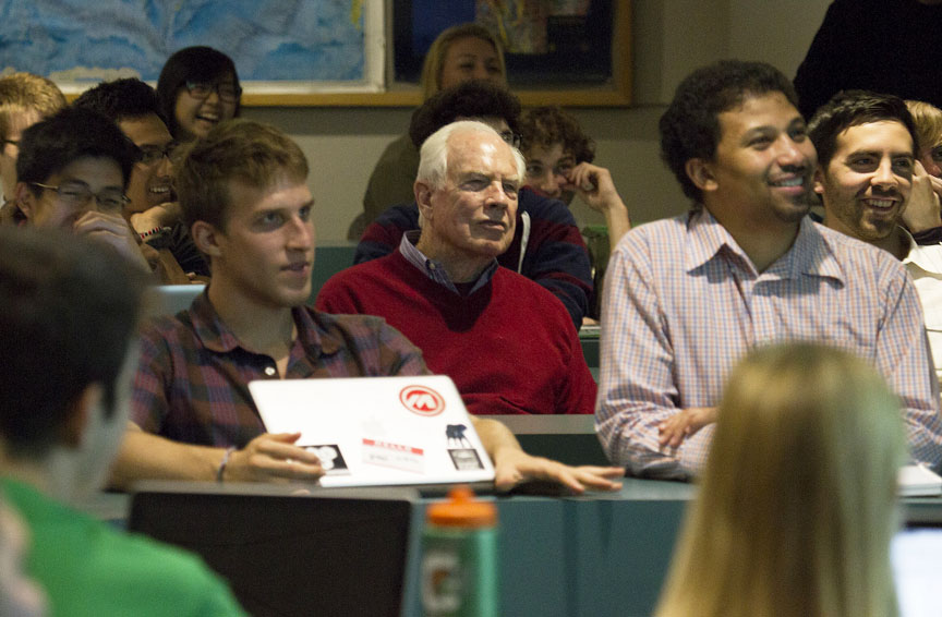 The future of human spaceflight: “You all are in the absolute right position to participate,” Scott told the students. “Not everybody’s going to be an astronaut, but you can be part of this team. If you can get a chance to be involved ... take it.” Credit:&nbsp;Mike&nbsp;Cohea/Brown&nbsp;University