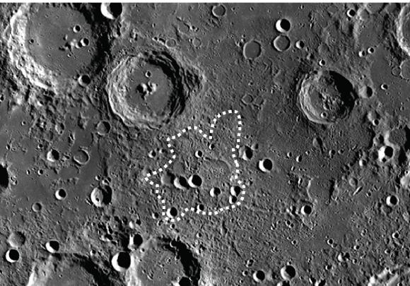 Volcanic processes touched off by a massive impact appear to have created Mafic Mound, a strange feature near the Moon's south pole.